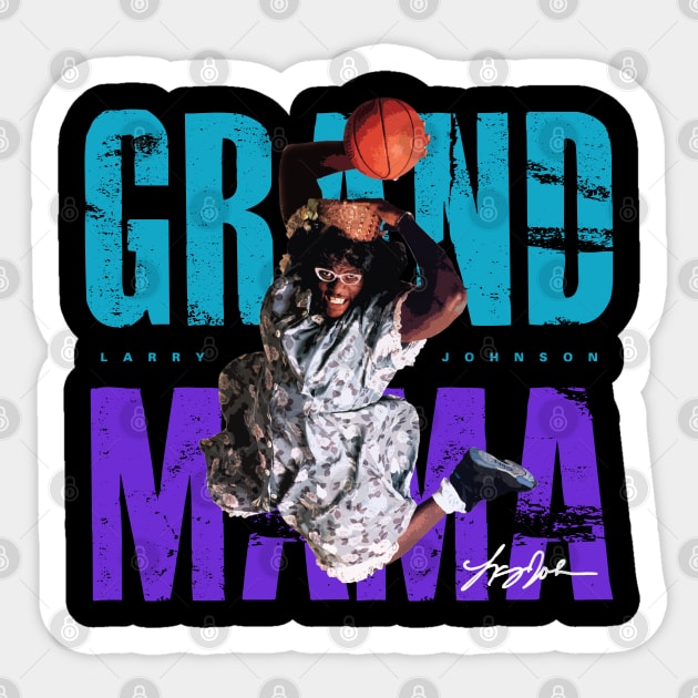 Grandmama Larry Johnson Sticker by Juantamad